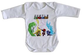 body nenê criança roupa bebê manga longa Castle Crashers