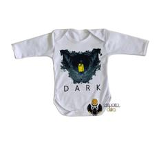 body nenê criança roupa bebê manga longa Dark Caverna