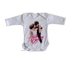 body nenê criança roupa bebê manga longa Dirty Dancing body nenê criança roupa bebê manga longa Dirty Dancing