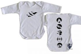 body nenê criança roupa bebê manga longa Divergente facções