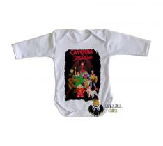 body nenê criança roupa bebê manga longa Dungeons e Dragons caverna do dragão todos