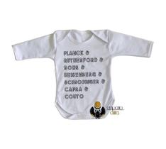 body nenê criança roupa bebê manga longa Físicos quânticos
