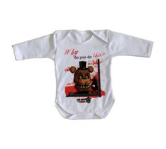 body nenê criança roupa bebê manga longa Five Nights at Freddy's Toy Freddy body nenê criança roupa bebê manga longa Five Nights at Freddy's Toy Freddy