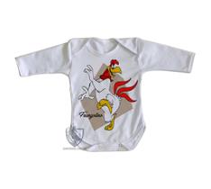 body nenê criança roupa bebê manga longa Frangolino