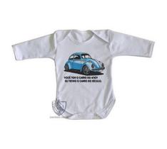 body nenê criança roupa bebê manga longa Fusca clássico body nenê criança roupa bebê manga longa Fusca clássico