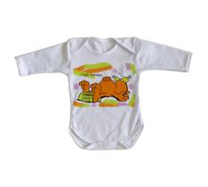 body nenê criança roupa bebê manga longa Garfield I hate mondays