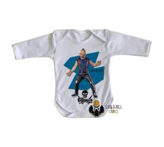body nenê criança roupa bebê manga longa Goonies Sloth chocolate