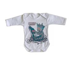 body nenê criança roupa bebê manga longa Groot fita 2