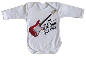 body nenê criança roupa bebê manga longa Guitarra Instrumento