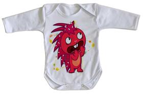 body nenê criança roupa bebê manga longa Happy Tree Friends Flakey