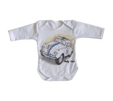 body nenê criança roupa bebê manga longa Herbie 1968