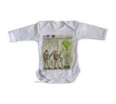 body nenê criança roupa bebê manga longa Hieróglifos Caça Fantasmas