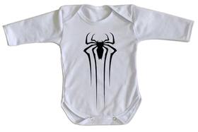 body nenê criança roupa bebê manga longa Homem Aranha Venom body nenê criança roupa bebê manga longa Homem Aranha Venom
