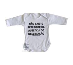 body nenê criança roupa bebê manga longa Interpretação de Copenhaga body nenê criança roupa bebê manga longa Interpretação de Copenhaga