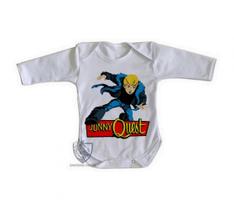 body nenê criança roupa bebê manga longa Jonny Quest casaco body nenê criança roupa bebê manga longa Jonny Quest casaco