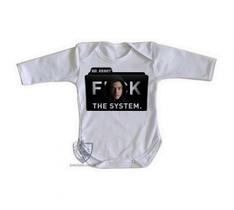 body nenê criança roupa bebê manga longa Mr. Robot body nenê criança roupa bebê manga longa Mr. Robot