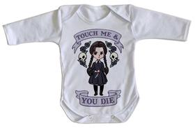 body nenê criança roupa bebê manga longa No Touch me