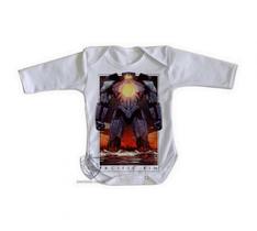 body nenê criança roupa bebê manga longa Pacific Rim Circulo de Fogo