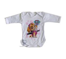 body nenê criança roupa bebê manga longa Patrulha Canina Skye body nenê criança roupa bebê manga longa Patrulha Canina Skye