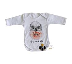 body nenê criança roupa bebê manga longa Pense antes de falar body nenê criança roupa bebê manga longa Pense antes de falar