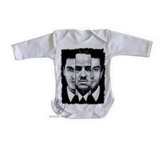 body nenê criança roupa bebê manga longa Poderoso Chefão família