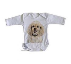 body nenê criança roupa bebê manga longa Poodle body nenê criança roupa bebê manga longa Poodle