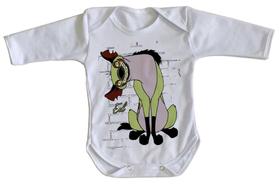 body nenê criança roupa bebê manga longa Rei Leão Ed Hiena