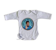 body nenê criança roupa bebê manga longa Spock vida longa e próspera