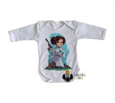 body nenê criança roupa bebê manga longa Star Wars Mini Princesa Leia body nenê criança roupa bebê manga longa Star Wars Mini Princesa Leia