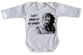 body nenê criança roupa bebê manga longa The Walking Dead Daryl Dixon body nenê criança roupa bebê manga longa The Walking Dead Daryl Dixon