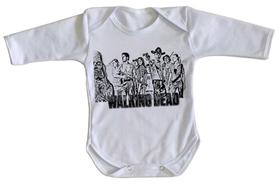 body nenê criança roupa bebê manga longa The Walking Dead Serie