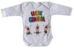 body nenê criança roupa bebê manga longa Titio avô