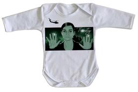 body nenê criança roupa bebê manga longa Trinity Matrix