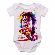 body nenê criança roupa bebê Michael Michael Jackson colorido