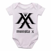 body nenê criança roupa bebê monsta x k pop bts body nenê criança roupa bebê monsta x k pop bts