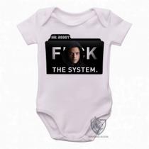 body nenê criança roupa bebê Mr. Robot body nenê criança roupa bebê Mr. Robot