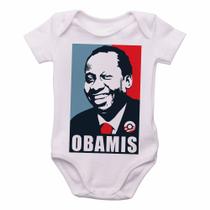 body nenê criança roupa bebê Mussum Obamis