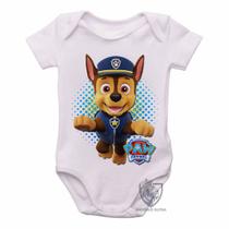body nenê criança roupa bebê Patrulha Canina Chase