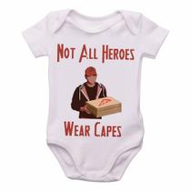body nenê criança roupa bebê Pizza Not all heroes