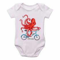 body nenê criança roupa bebê Polvo Bicicleta