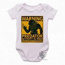 body nenê criança roupa bebê Predador cartaz body nenê criança roupa bebê Predador cartaz