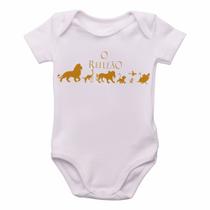 body nenê criança roupa bebê Rei Leão dourado body nenê criança roupa bebê Rei Leão dourado