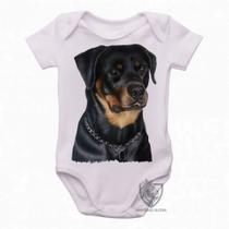 body nenê criança roupa bebê Rottweiler sério