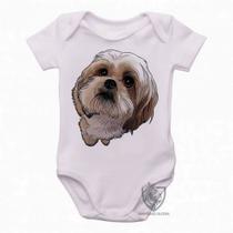body nenê criança roupa bebê Shih-tzu fofo body nenê criança roupa bebê Shih-tzu fofo