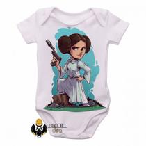 body nenê criança roupa bebê Star Wars Mini Princesa Leia