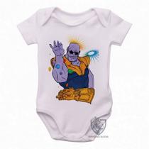 body nenê criança roupa bebê Thanos Dedos