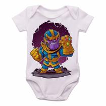 body nenê criança roupa bebê Thanos Geek