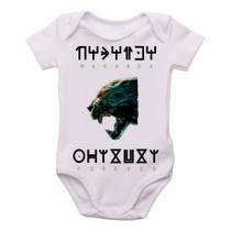 body nenê criança roupa bebê Wakanda Forever body nenê criança roupa bebê Wakanda Forever