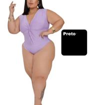 Body Nó Plus Size Modelo Regata Sensualidade Modernidade