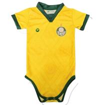 Body Palmeiras Amarelo Premium Oficial Torcidababy Body Palmeiras Amarelo Premium Oficial Torcidababy